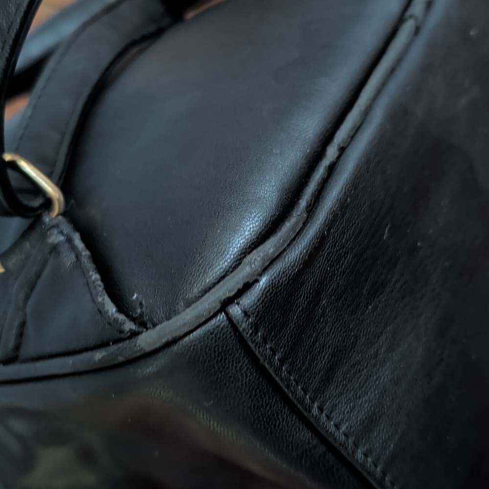 Badgley Mischka Black Quilted Backpack - Picture 9 of 16